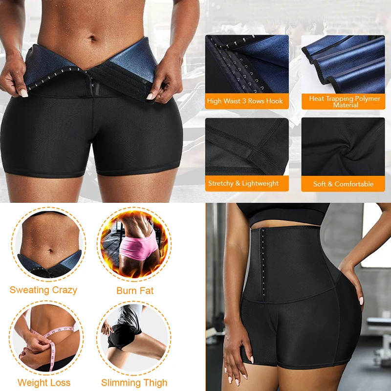 MISSMOLY Sweat Sauna Panties Body Shaper Shorts Weight Loss Slimming Shapewear Waist Trainer Tummy Control Thermo Leggings 241225