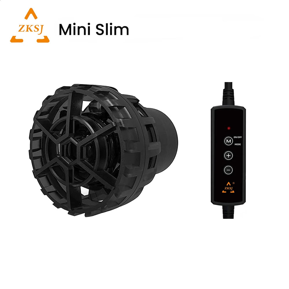 ZKSJ Mini Slim USB Powered Freshwater Saltwater 5W 9W DC Aquarium Wavemaker Circulation Pump for Small Nano Coral Reef Fish Tank 241225