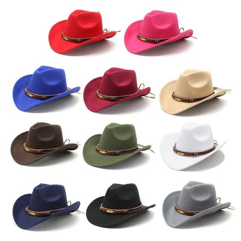 Womens Cowboy Hat Wide Brim Soft Cushioned Western Wool Hat Felt Bowling Hat C Classic Retro Bowling Hat Adult Date Party Outdoor W241225