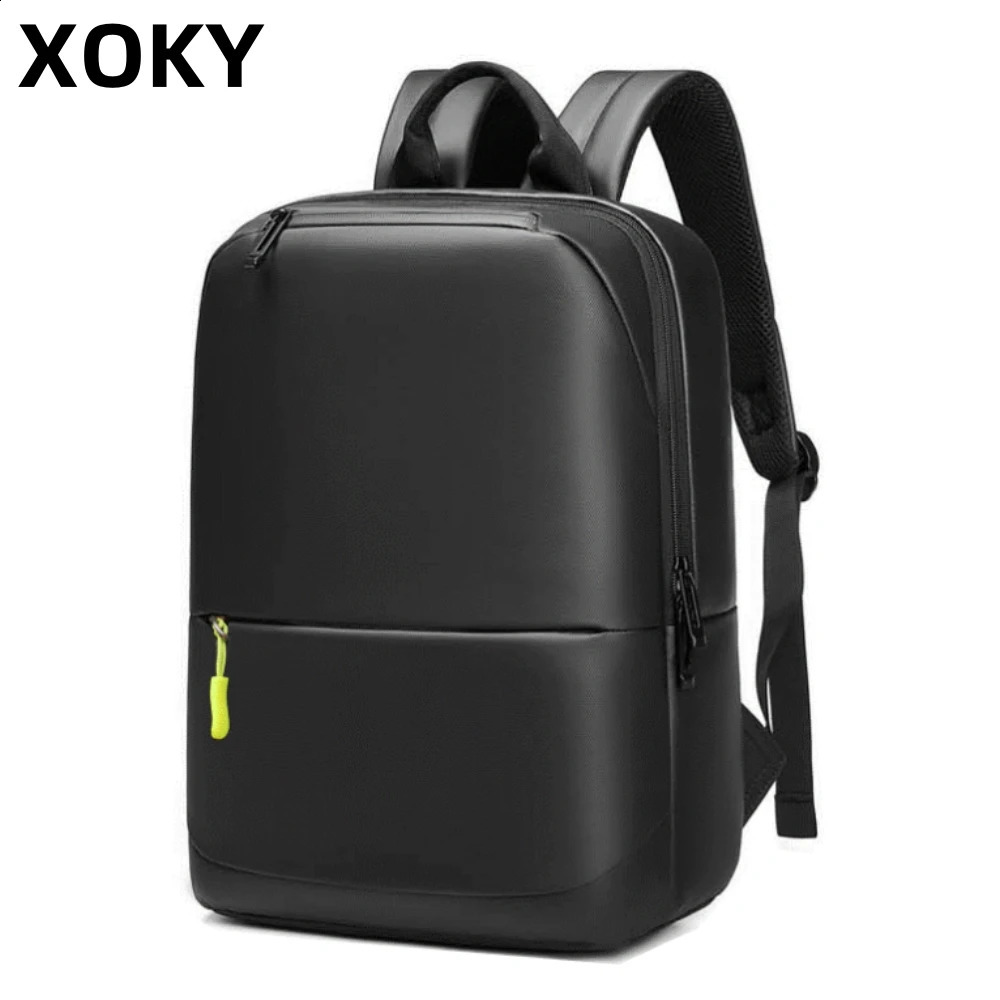 XOKY Business Backpack Laptop Waterproof Backpack Men School Bag Large Capacity 18L Laptop Fashion Backpack Black Backpack 2316 241226