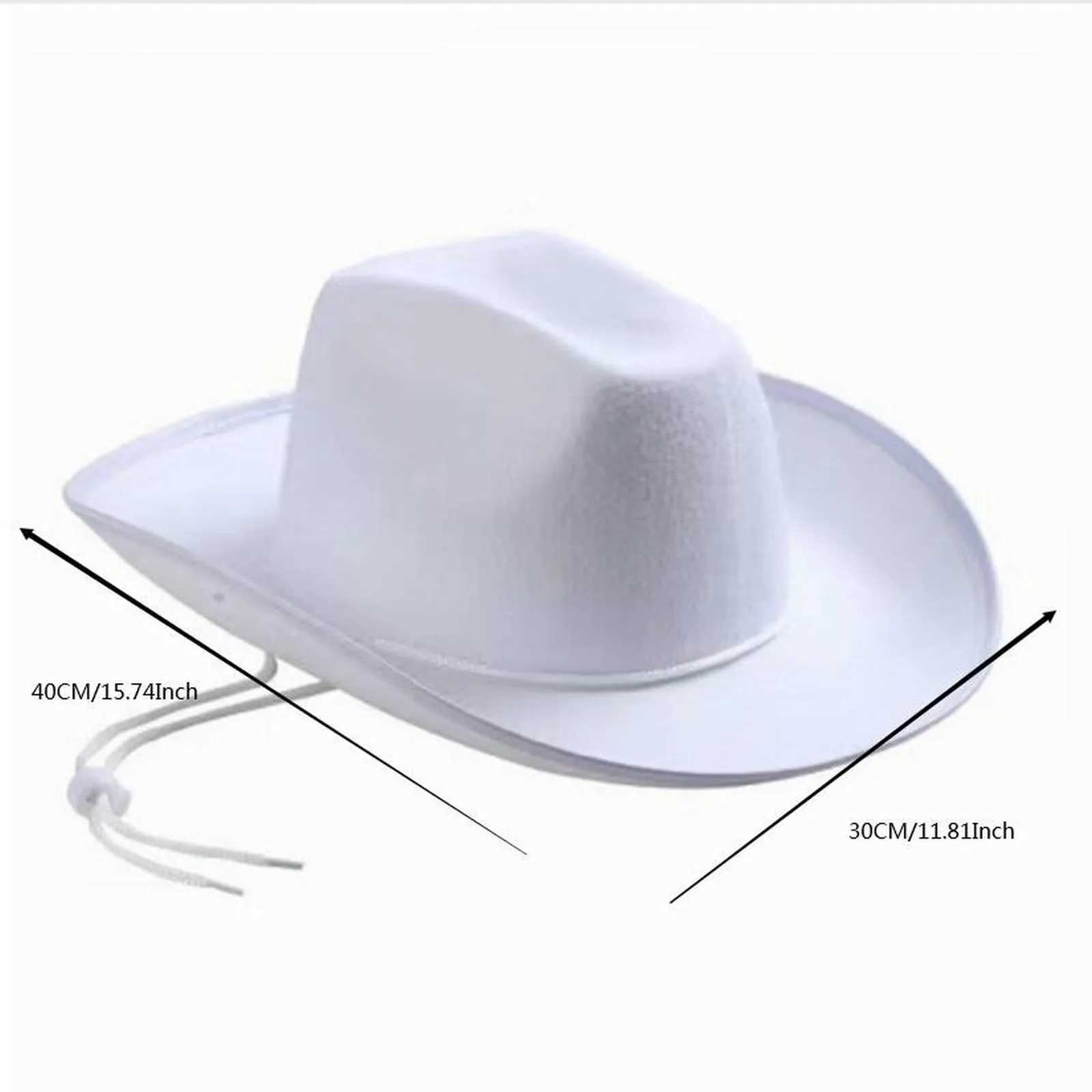 White denim hat Western adjustable denim hat Outdoor denim edge hat Summer white wrap hat Fashion cool Cobra W241225