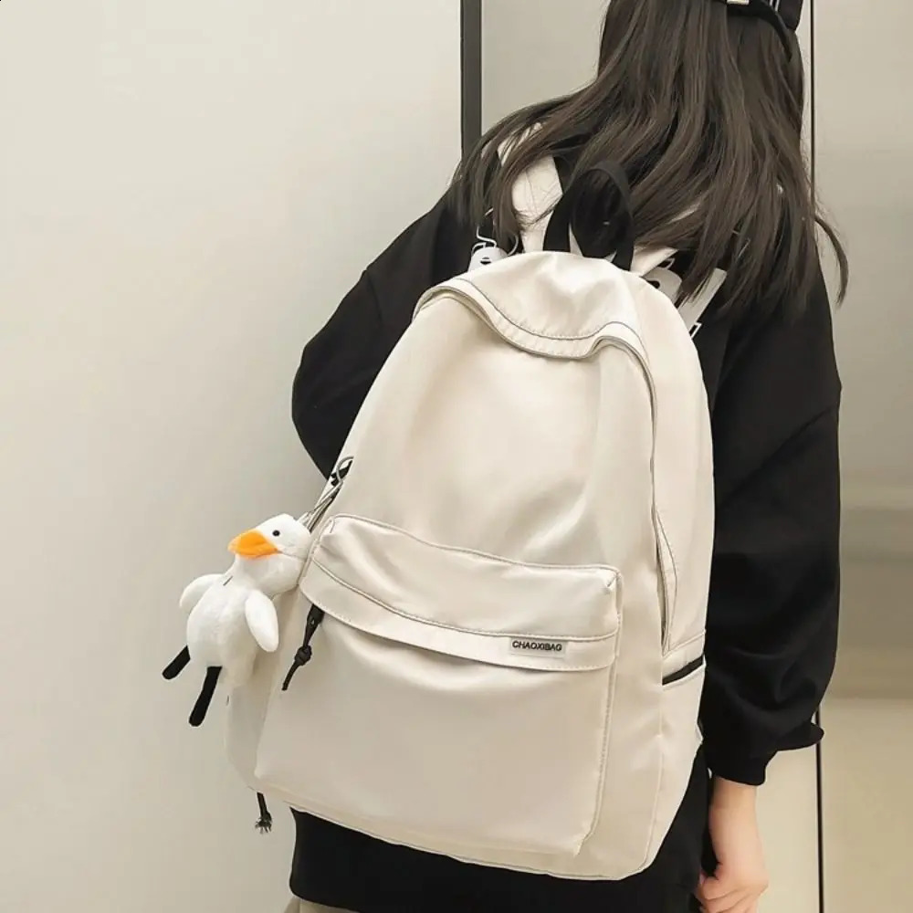 Creative Waterproof Teenage Nylon Book Bag Large Capacity Backpack Fashion Students School Bag Boys Girls Travel Backbag 241226