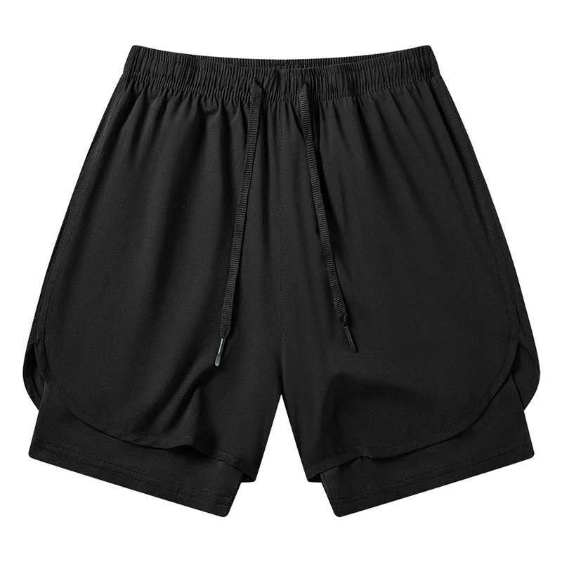 Mens 2 in 1 Running Workout Short with Phone Pocket Towel Loop Gym Athletic Quick Dry Stretchy Performance Shorts ActivewearXJ241226