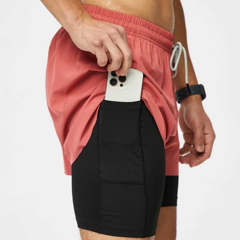 New Summer Running Shorts 2-inch Sports Slow Running Fitness Shorts Fast Drying Breathable Fitness Casual Shorts Mens Training Shorts 266 W241226