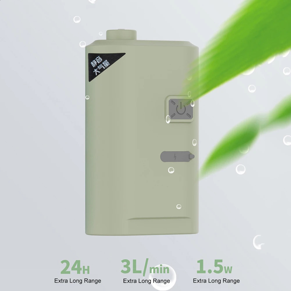 Oxygenation Air Pump Ultra Quiet Oxygenated Fish Tank Pump USB Rechargeable Air Bubbler Aerator Portable for Outdoor Fishing 241225