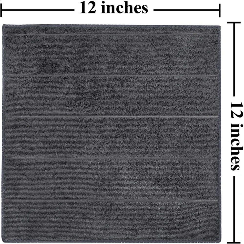Homaxy 6pcs Microfiber Kitchen Towels Thickened Magic Dishcloth Home Cleaning Towel Soft Washcloth Polish Absorbent Clean Cloth 241226