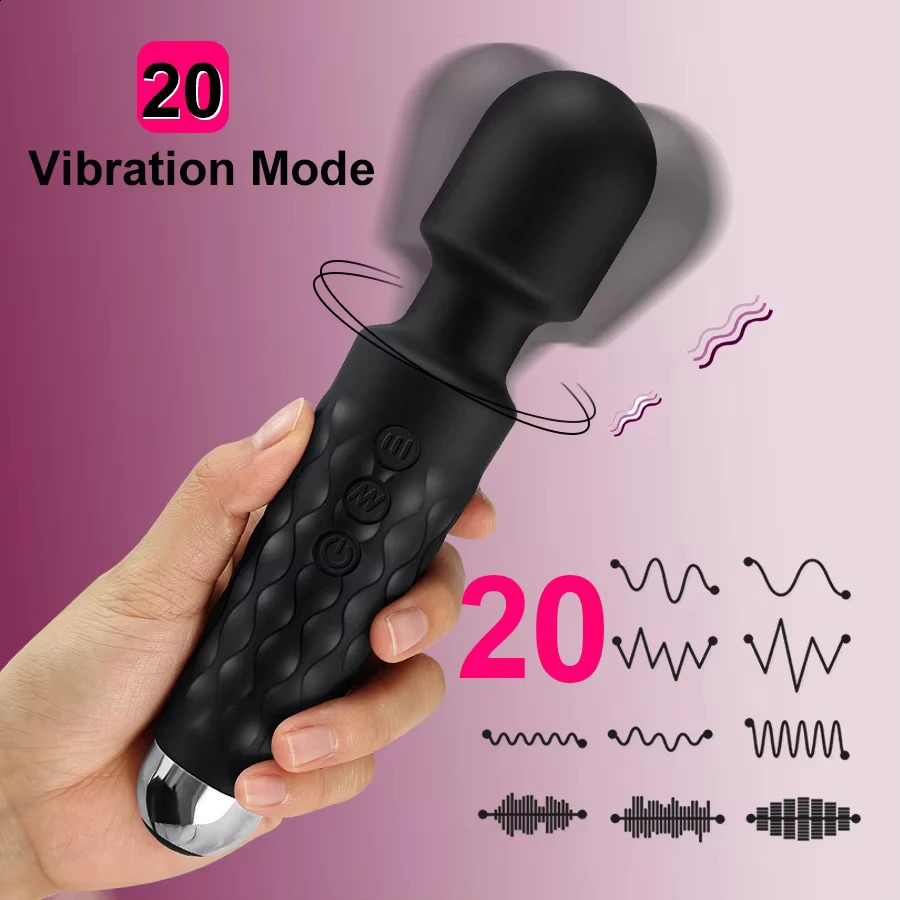 Powerful Magic Wand Vibrators for women Clitoris Stimulator AV Stick G Spot Massager Female Masturbator Sex Toys Woman w241226
