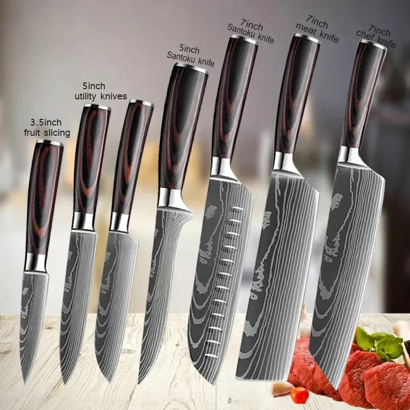 Kitchen knife Japanese Miki blade stainless steel blade butcher blade 241225
