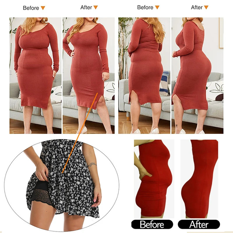 Women Butt Lifter Panties Body Shaper High Waist Cinchers Push Up Seamless Pads Fake Hip Shapewear 241225