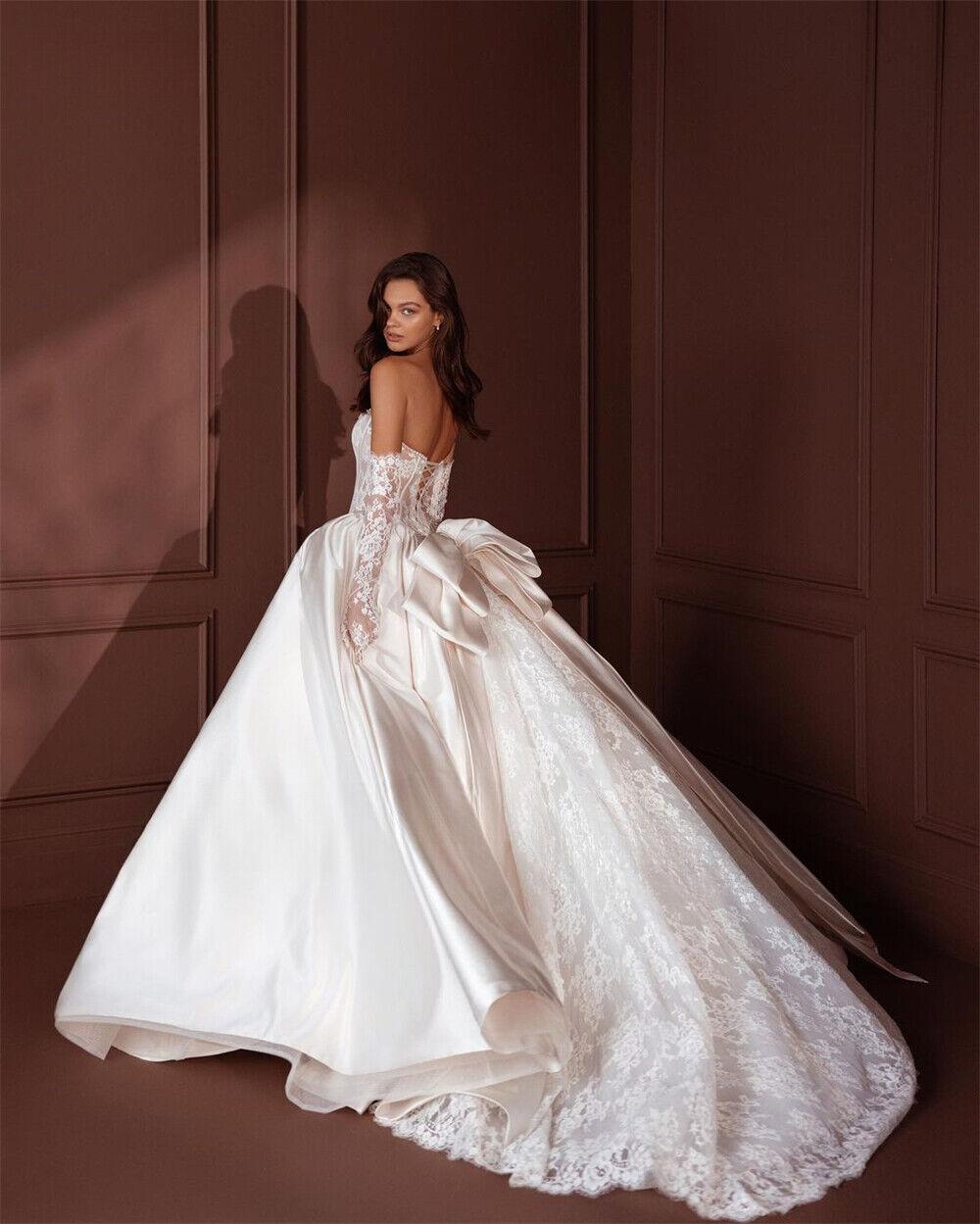 Classic Sweetheart Wedding Dresses 2024 Spaghetti Straps Appliques Floor Length Princess Bridal Gowns Vestido de Novia 03