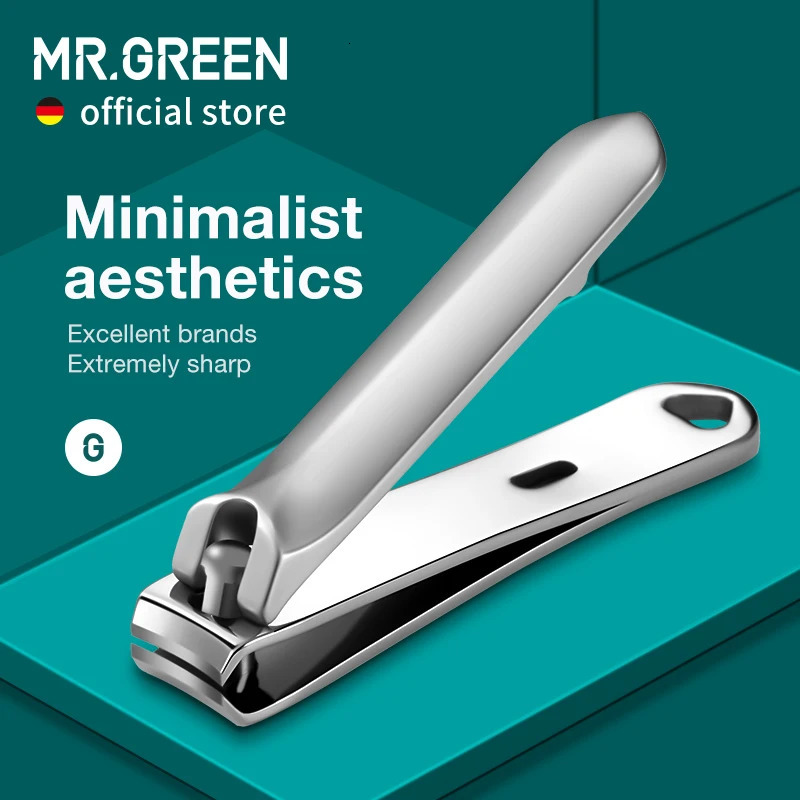 MR.GREEN Nail Clippers Stainless Steel Minimalist aesthetics Fingernail Cutter Nail Scissors Manicure tools Nail File 241225