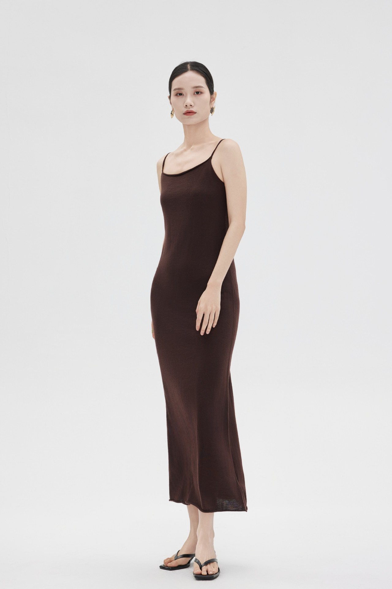 KO165 Large size summer new suspender dress slim square neck suspender long dress sexy waist slimming loose