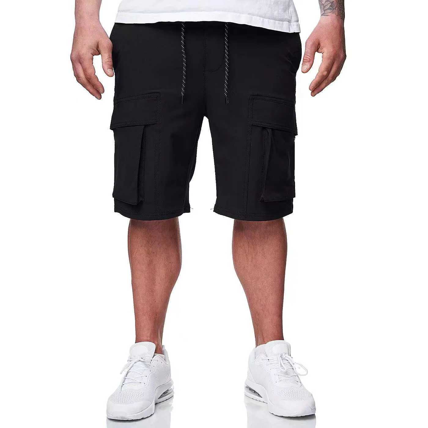 Mens multi pocket practical short space cargo pocket durable and comfortable design Versatile casual style summer essence W241226
