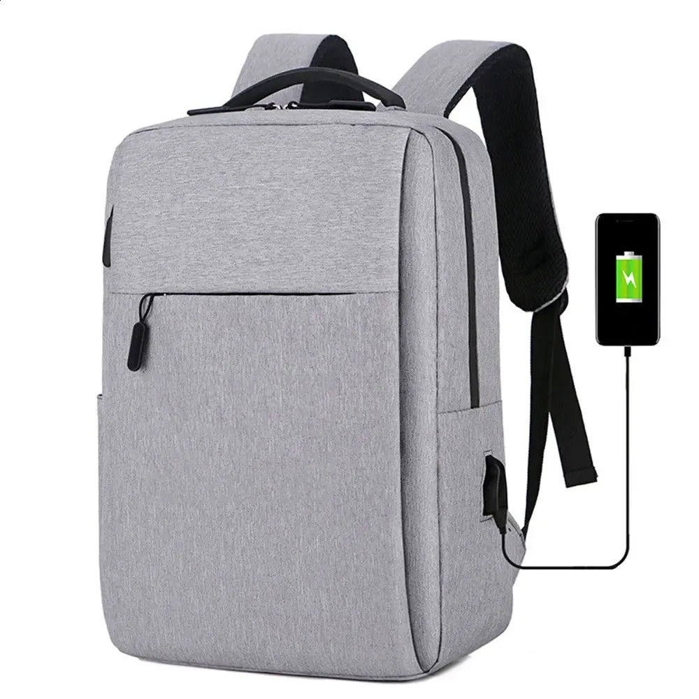 Mens Women Laptop Backpack Waterproof USB Rucksack Travel School Shoulder Bag 241226