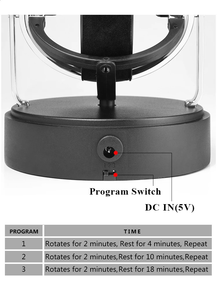 ZAPANAS Watch Winder for Automatic Watches Box Automatic Winder Metal Watch case 241226