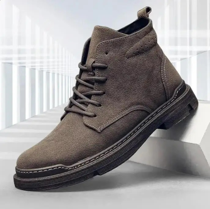 Low-cut British Mens Ankle Boots Wild Trend Summer Male Martin Boots Casual Male Tooling Boots Non-slip Breathable 241226