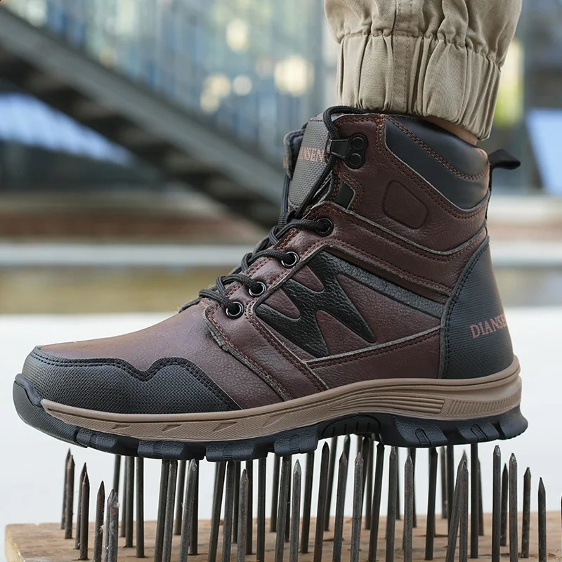 Work Boots Indestructible Safety Shoes Men Steel Toe Shoes Puncture-Proof Sneakers Male Shoes Women Non Slip waterproof boots 241226
