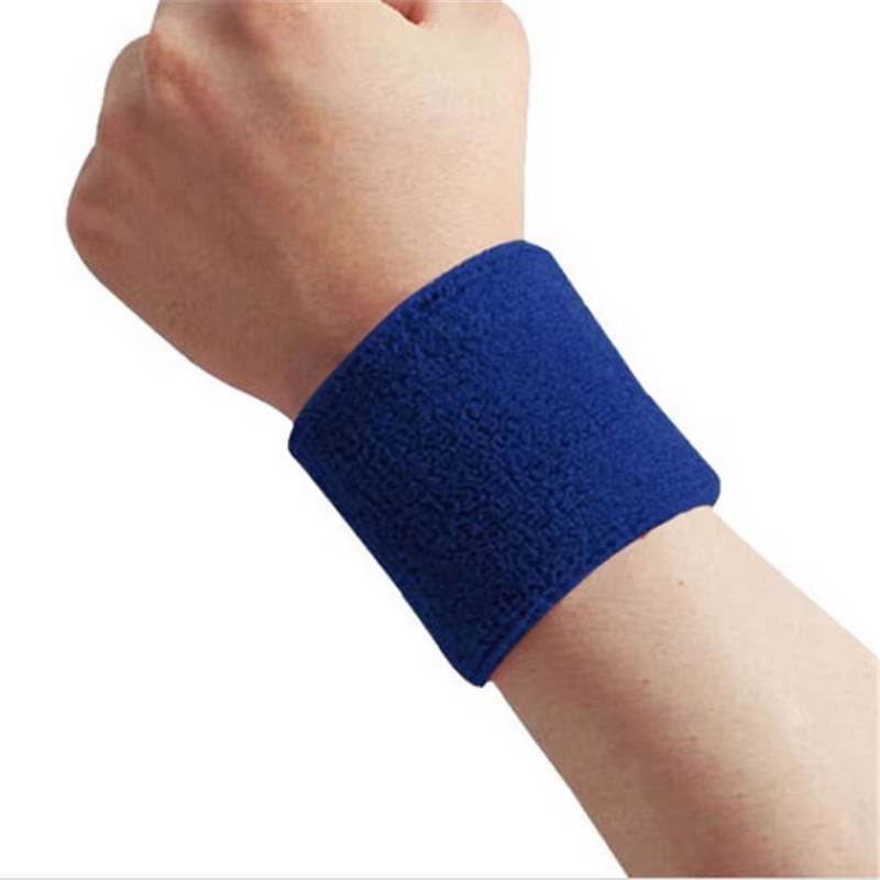 Cotton Wrist Sweatbands Sports Wristband For Basketball Running