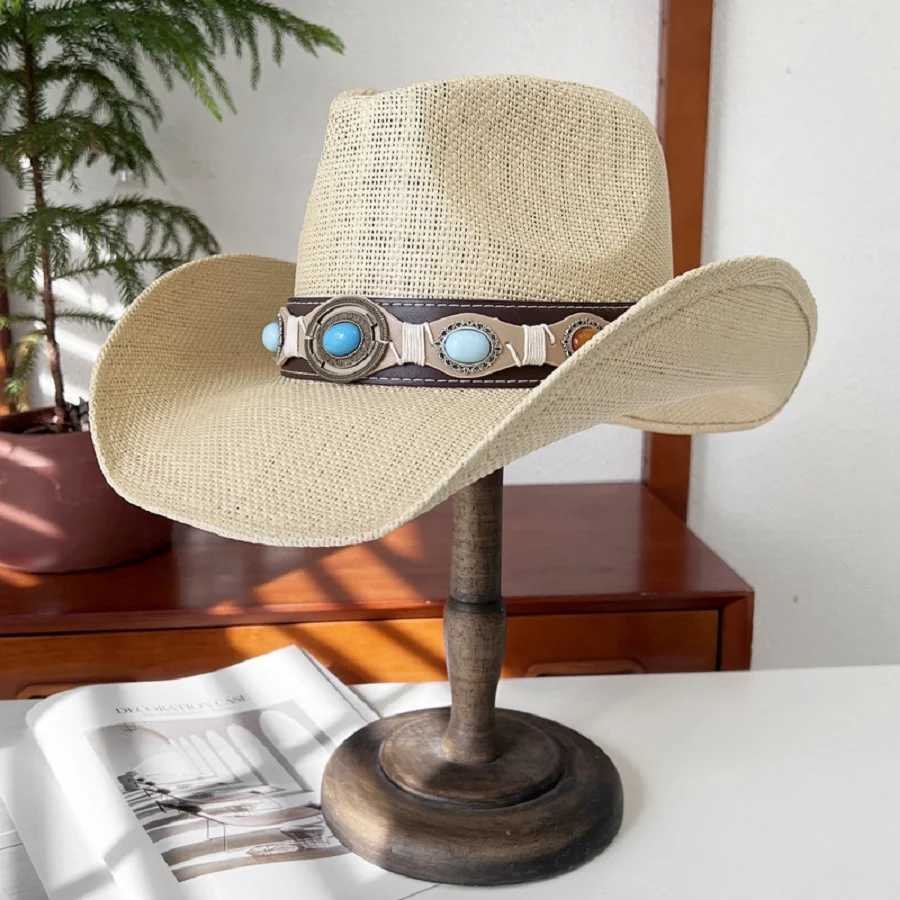 Retro outdoor mountain cowboy hat mens and womens accessories Western horse back riding sun protection str hat s W241225