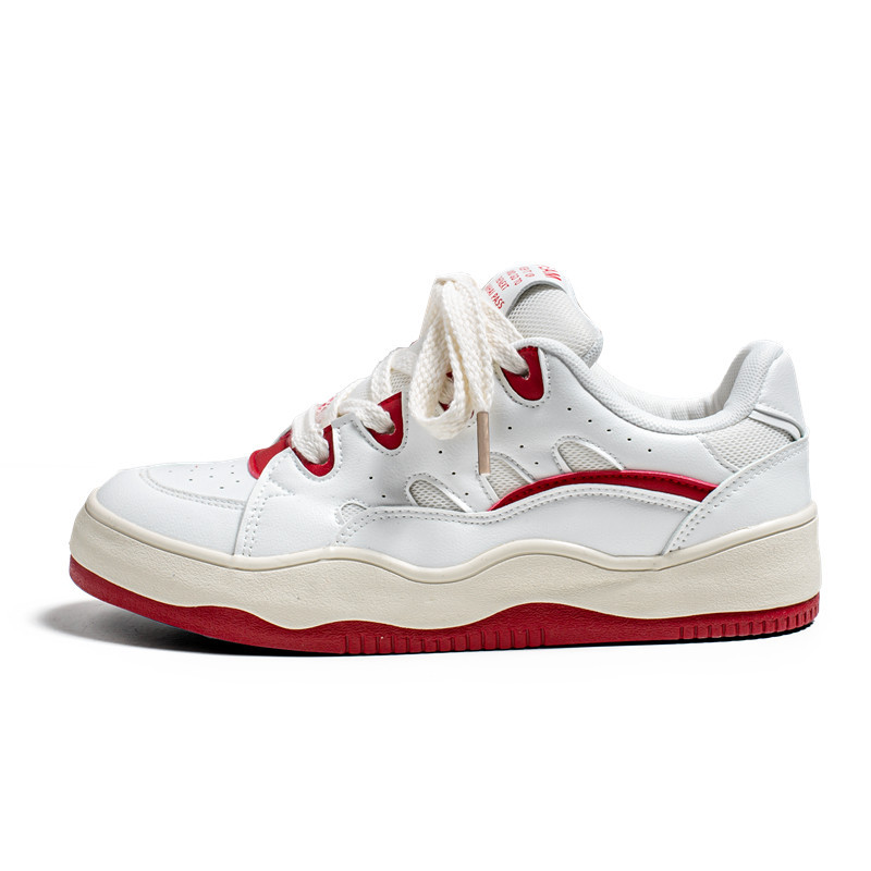 Popular Men Casual Fashion Bread Shoes Thick Sole Trendy Versatile Triple Beige Red Blue fashion