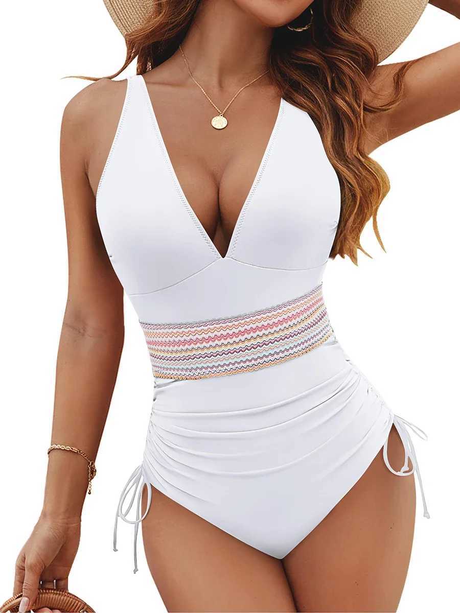 Sexy Bikini 2025 Swimsuit Womens High Waist Bikini Set Womens Swimsuit Two Piece Set Drag One Piece Set SwimsuitW241225