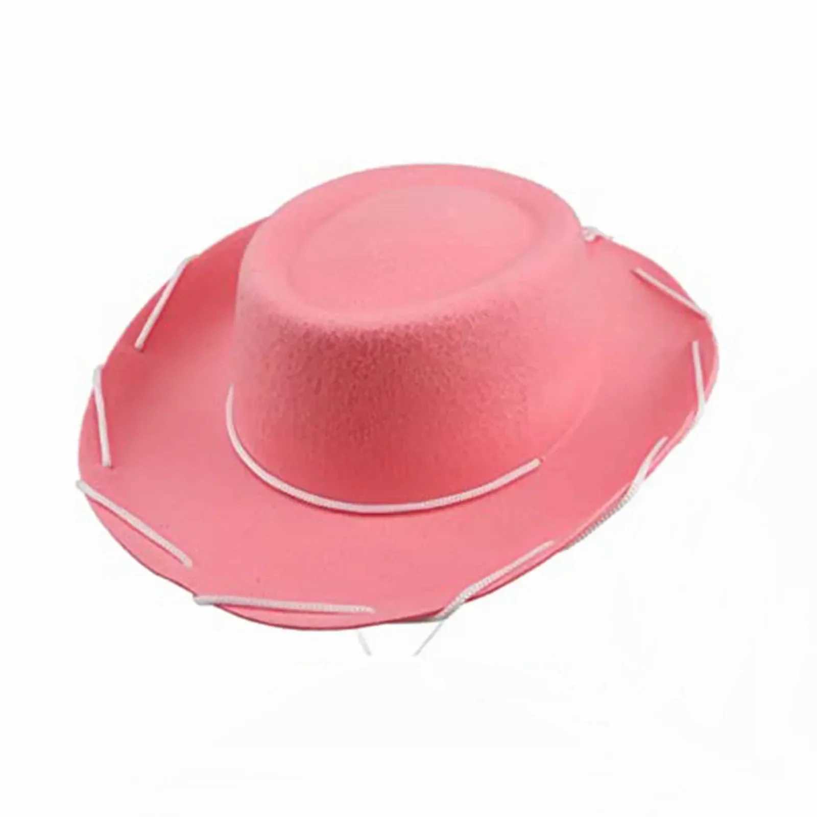 Solid Western Cowboy Hat Casual Party Retro Role Playing Tool Hat Summer Outdoor Lawn Baseball Sun Hat Fashion W241225