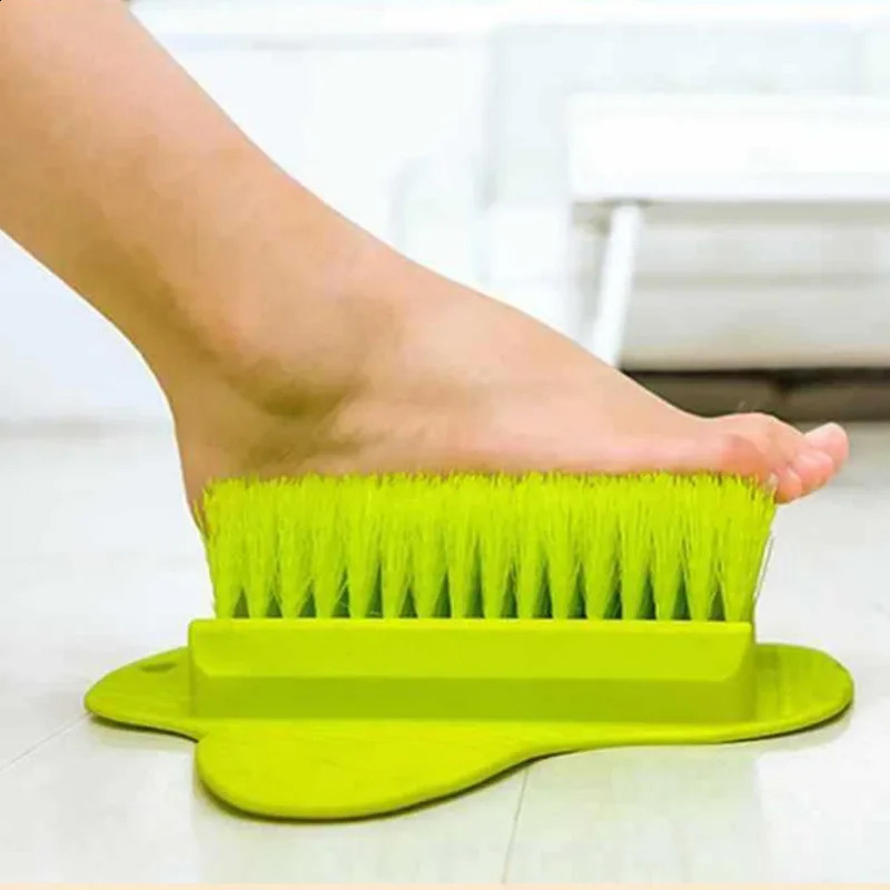 Silicone Foot Brush Massage Slippers Bath Shoes Brush Pumice Stone Foot Dead Skin Shower Foot Scrubber with Sucker 241226