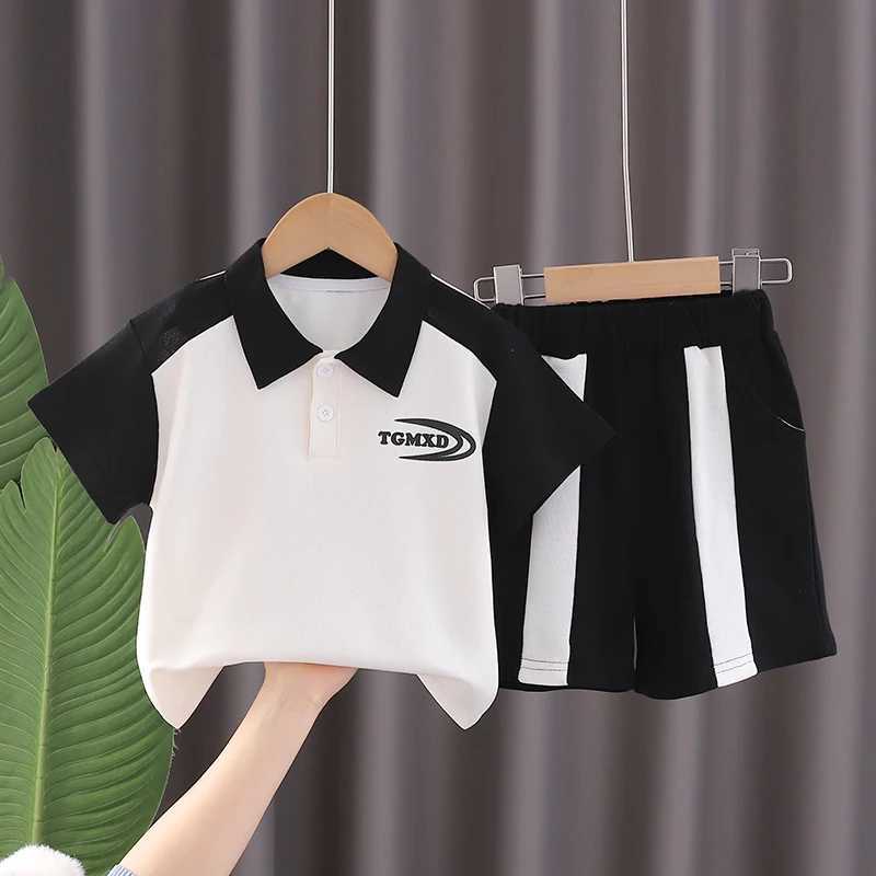 Clothing Sets New Summer Baby Clothes Suits Fashion Boys Lettler Shirt Shorts 2pcs/sets Toddler Casual Sport Clothing Kids Children TracksuitsY241225E