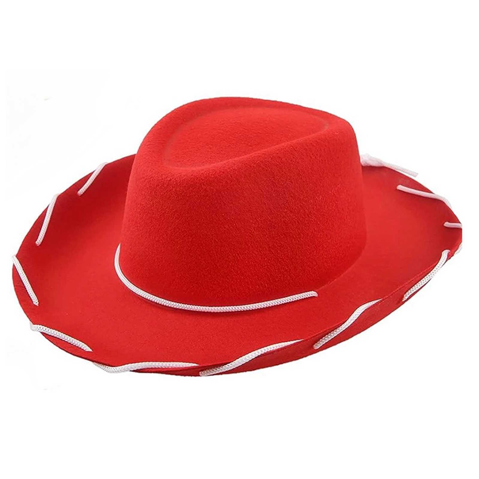 2024 New Fashion Adjustable Chin Str Cowboy Hat Western Womens Clothing Theme Party Hat W241225