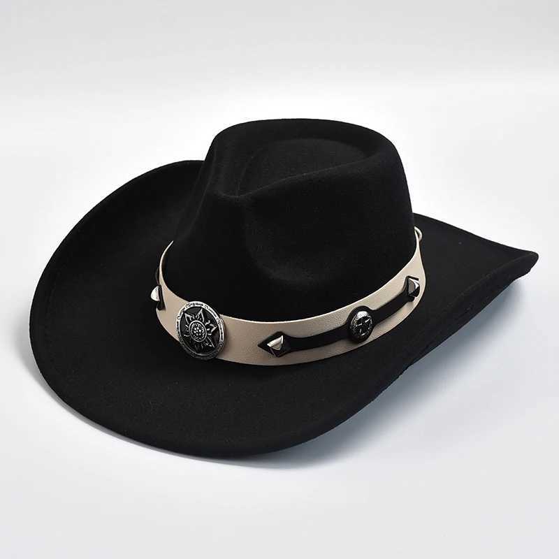 New Rolled Brim Fedora hat unisex retro western cowboy hat autumn denim girl jazz hat W241225