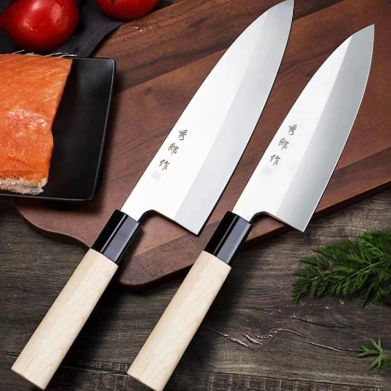 Japanese raw fish knife Deba salmon sushi kitchen knife Yanagiba fish head chopper kitchen tool 241225