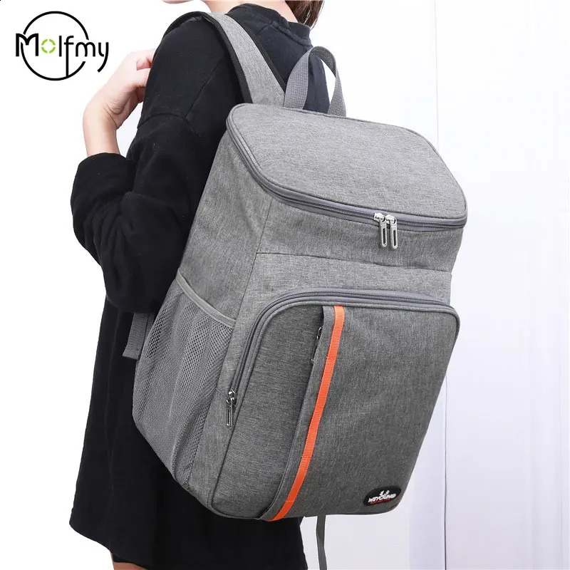 Mens Backpacks Portable Thermal Waterproof Bag Durable Waterproof Cooler IceCase Camping Picnic Backpacks Icebox Mochilas Bolsa 241226