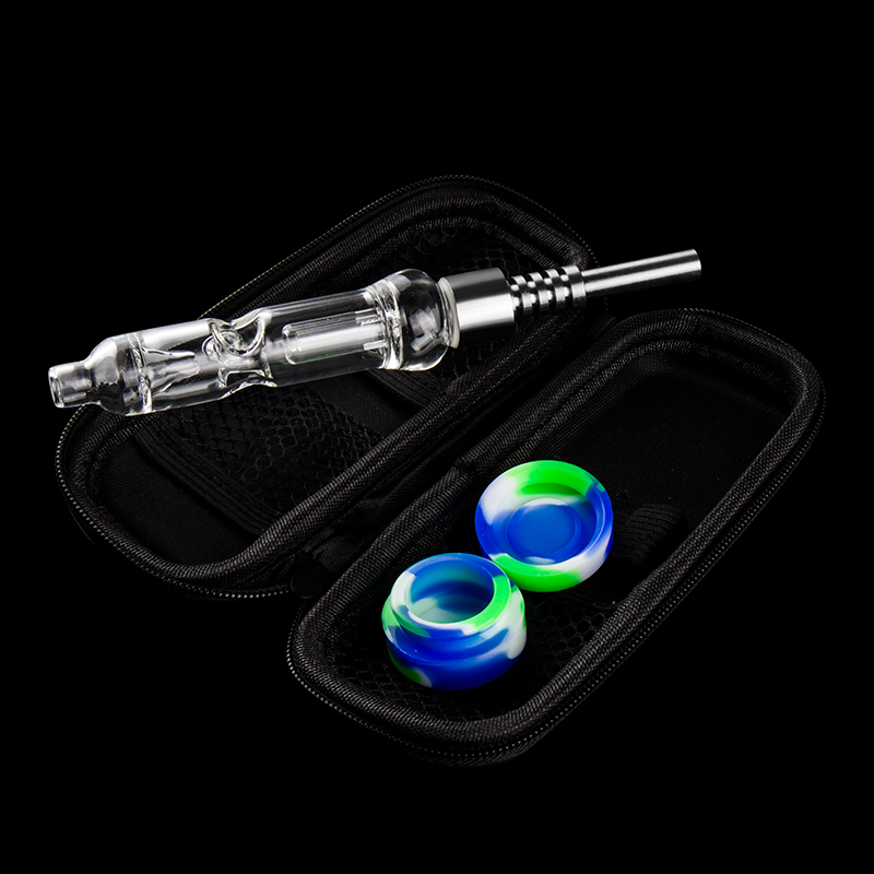 BAOLU NC029 Nectar Collector Bag Set 510 Titanium Ceramic Nail Quartz Banger Nail Air Hole Recycle Perc Nectar Collectors
