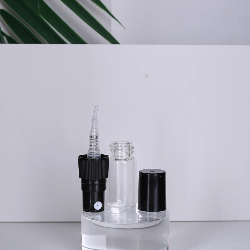 50/piece 2ml transparent glass perfume bottle disposable trial bottle mini travel portable cologne perfume bottle 241225