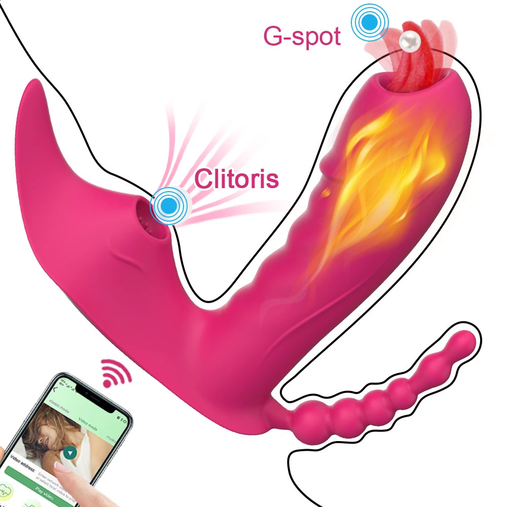 Bluetooth APP Dildo Vibrator Female for Women Vacuum Sex Toys Wireless Remote Control Vibrating Panties Toy Couple Adult 18 241226
