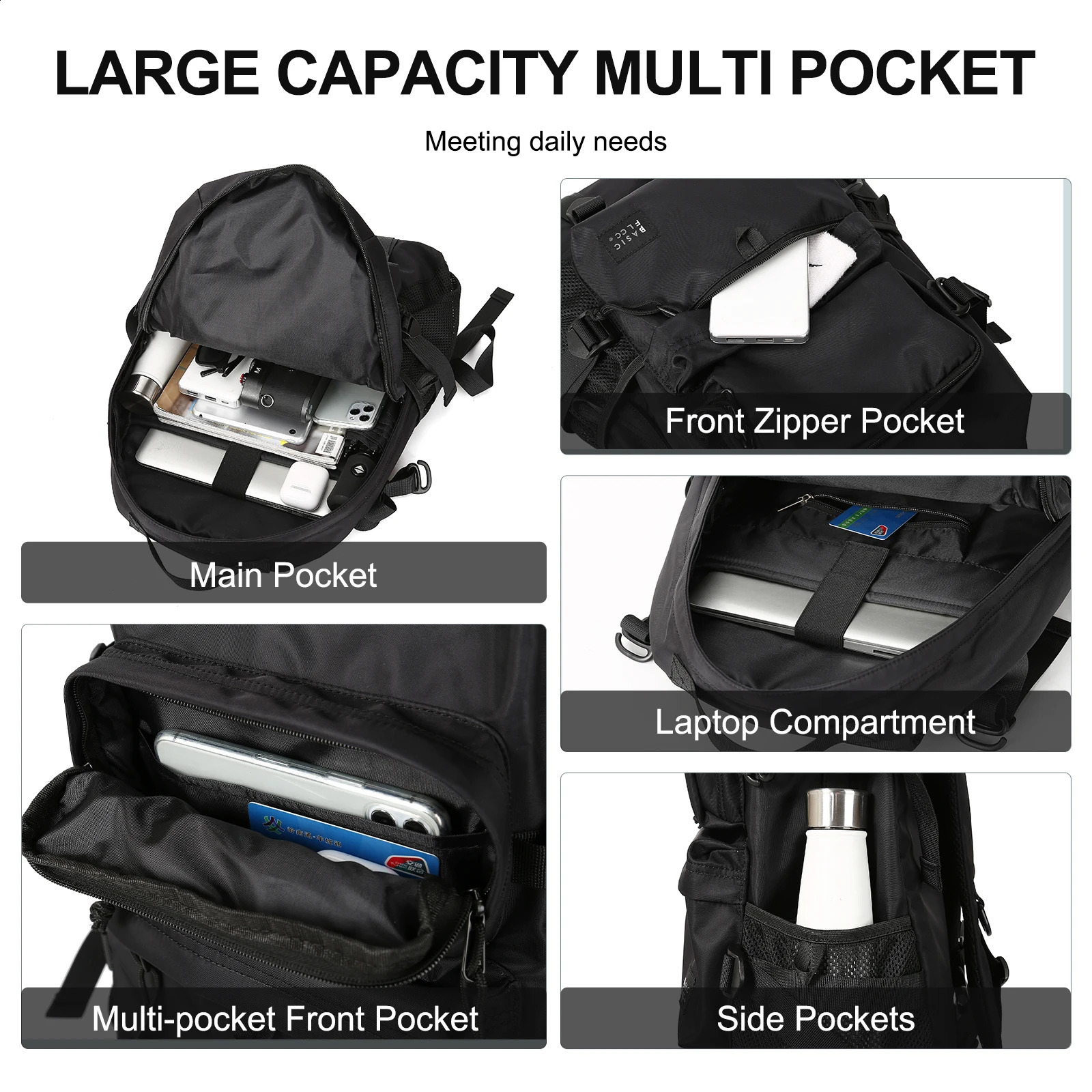 Travel Backpack for Men Large Capacity for Leisure Travel Outdoor Hiking Oversized Laptop Backpack Waterproof Backpack for Women 241226