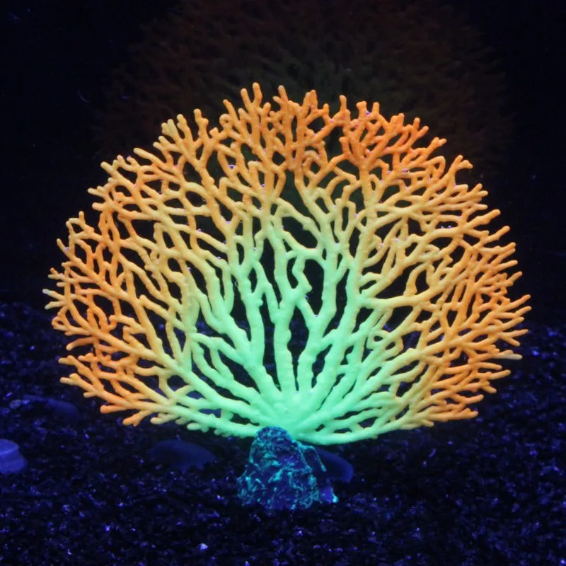 Fish Tank Decoration Underwater Landscape Ornament Artificial Coral Decor Red Anemone Aquatic Water Plants Aquarium Decoration 241225