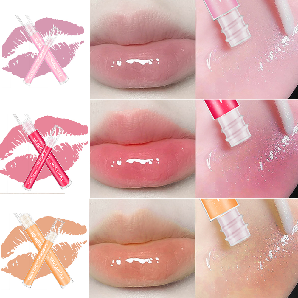Wweek Moisturizing Plumper Gloss Universal Lip Luminizer Long Lasting Glitter Liquid Lipstick 3Colors