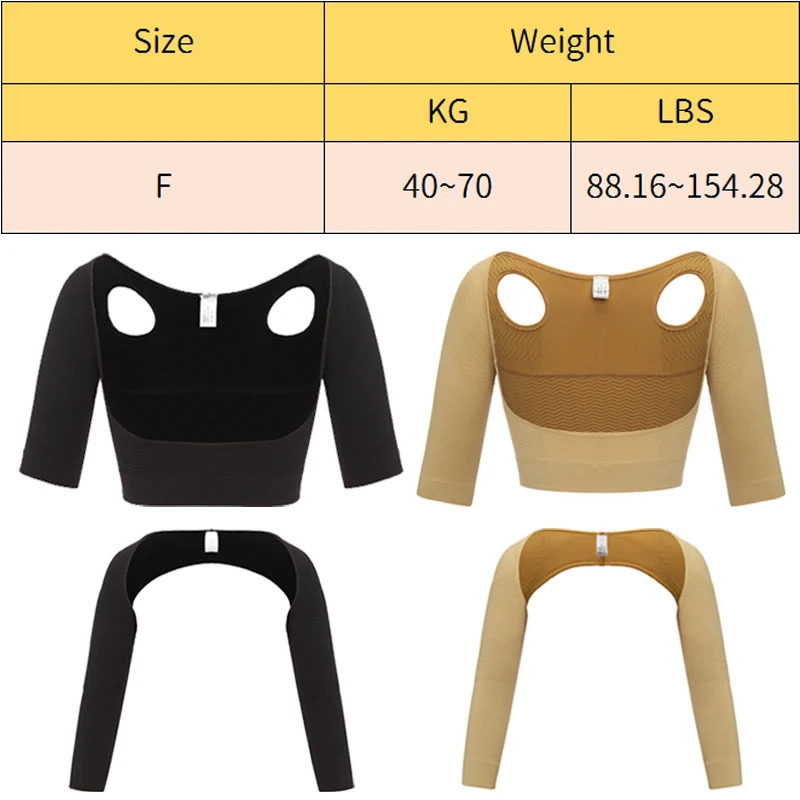 Upper Arm Shaper Women Shoulder Slimmer Compression Shapewear Sleeves Body Shaper Humpback Posture Corrector Back Support Tops 241225
