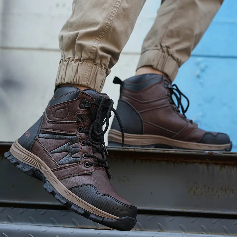 Work Boots Indestructible Safety Shoes Men Steel Toe Shoes Puncture-Proof Sneakers Male Shoes Women Non Slip waterproof boots 241226