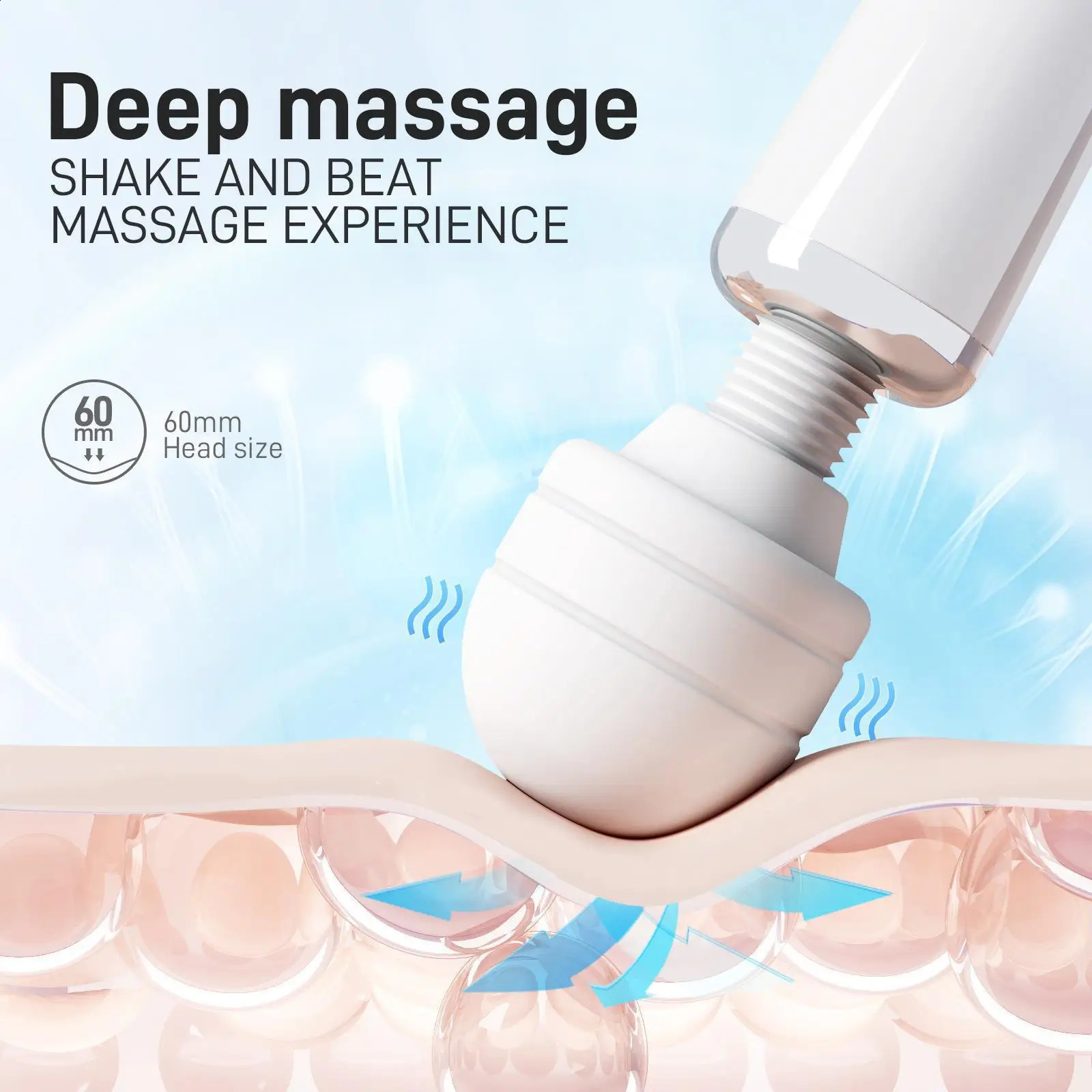 Powerful Magic Wand Vibrator for Women Big AV Body Massager G Spot Clitoris Stimulator USB Charging Adult Sex Toys Woman 241226