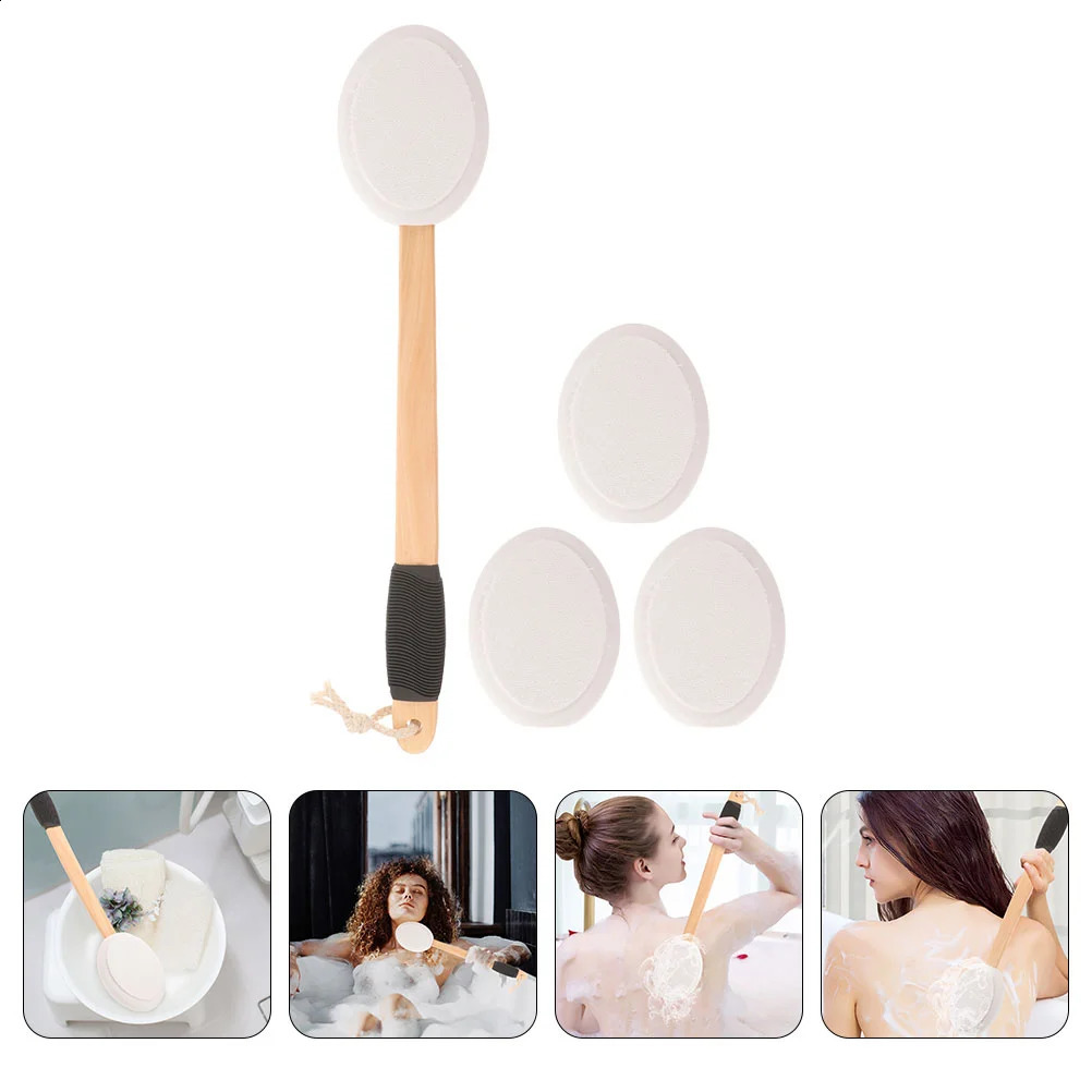 Anti-slip Bath Brush Back Lotion Applicator Wand for The Cream Non-slip Shower Sponge with Long Handle Application 241226
