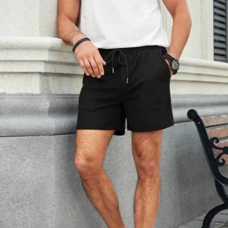 2024 Summer New Solid Color outdoors sport Shorts Men Comfortable breathable loose Fitness training short pants Mens sweatpantsXJ241226