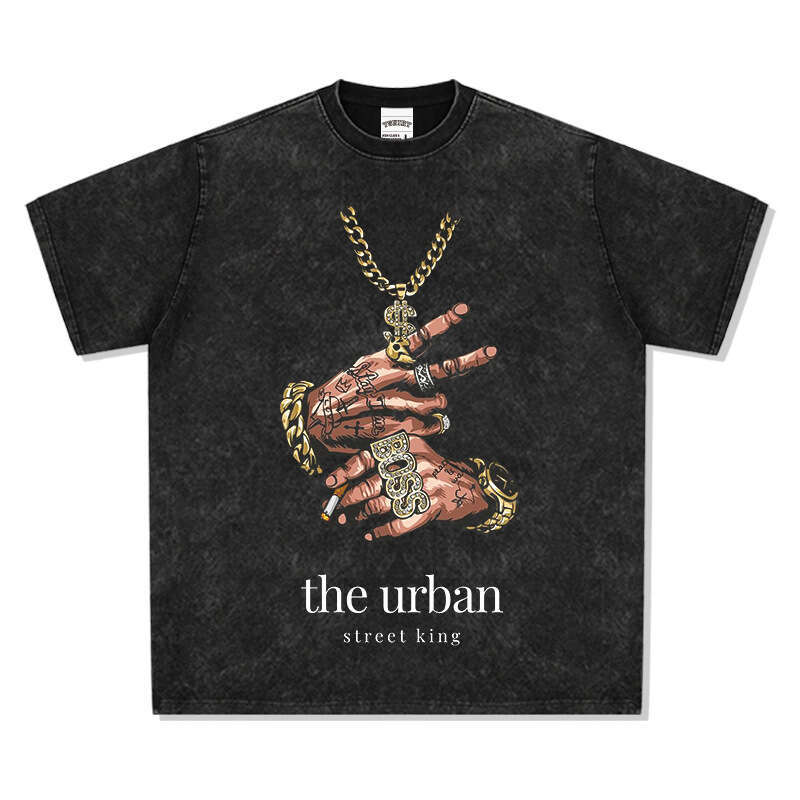 Bc New Summer American Trendy Brand Short Sleeve Ins Street Hip Hop Printed T-shirt Round Neck Hoodie