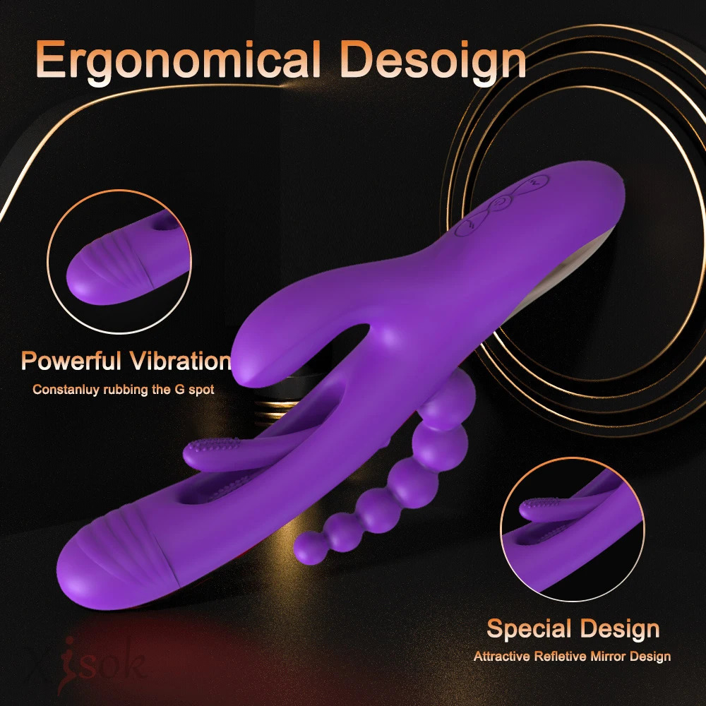Tapping Rabbit Vibrator for Women Flapping Vagina GSpot Female Masturbator Clitoris Anal Stimulator Adult Sex Toy 241226