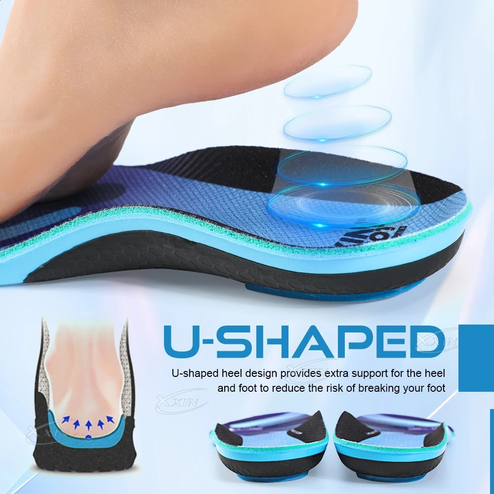 Carbon Fiber Insole Poron Cushioning heel Arch Support Shoe Insoles Pad Running Sport Shoe Insert size 35-48 241226