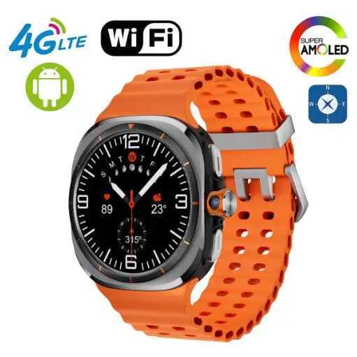 2025 Watch 7 Ultra Smart Watch Android 8.1 OS Smartwatch GPS WIFI Rotary 800W Camera 4G Global Calling Amoled Screen NFC Clock X241226
