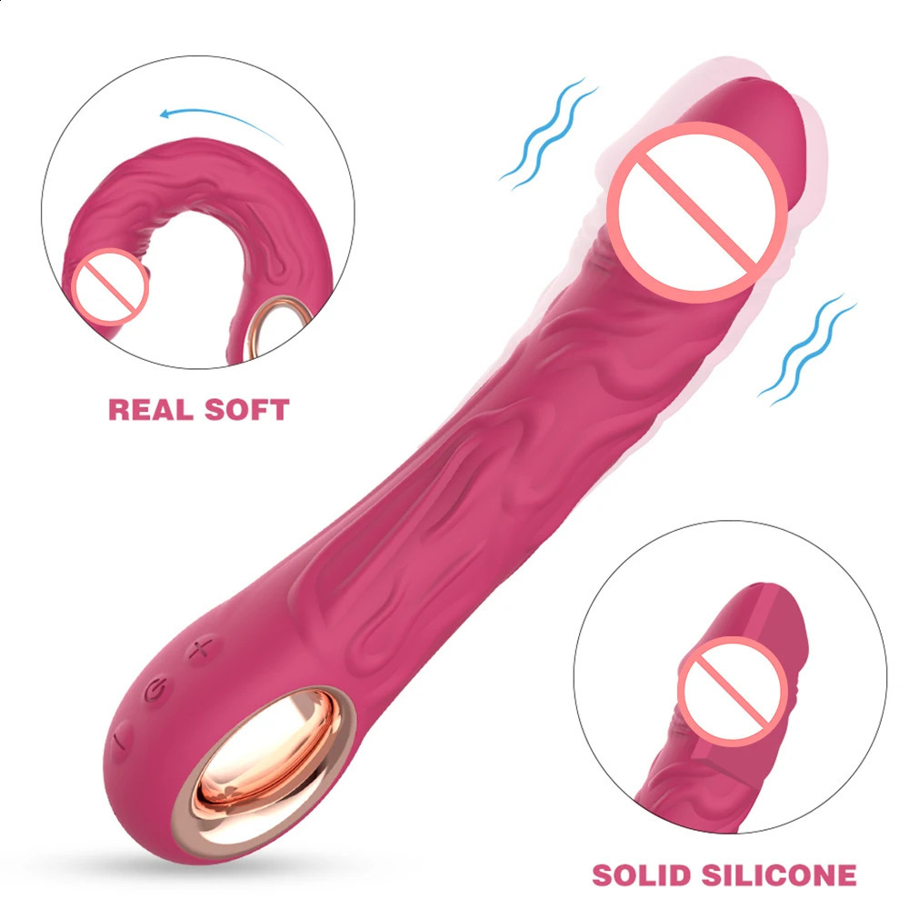 Realistic Dildo Silicone Vibrator for Women Vagina Clitoris G Spot Stimulator With 10 Powerful Vibration Sex Toy Female 241226