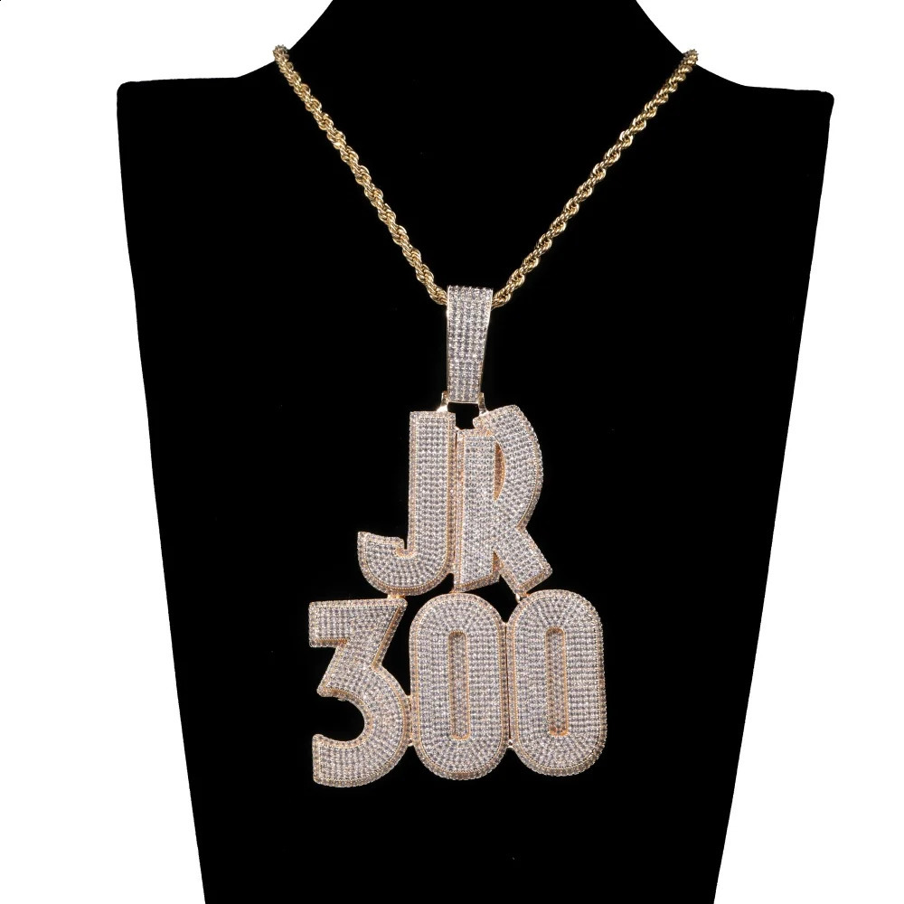 Custom Iced Out Micro Pave Cubic Zircon Double Layer Word Pendant For Women Personalized Name Necklace Hip Hop Jewelry Gifts 241226