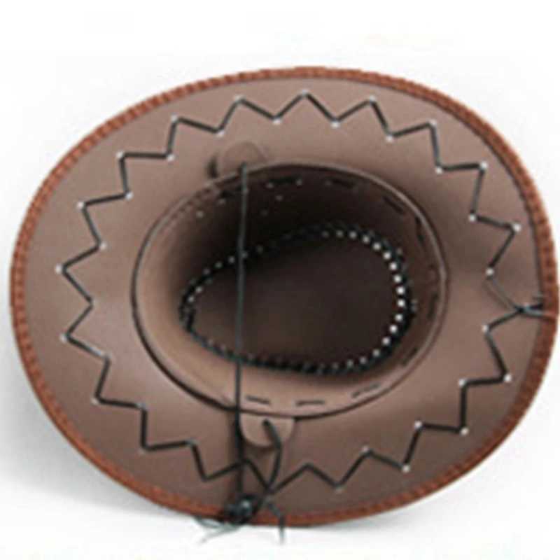 Womens Felt Fedora Cs Western Suede Jazz Hat Cowboy Fashion Panama Hat Riding Club Beach Sun Hat Cheau W241225